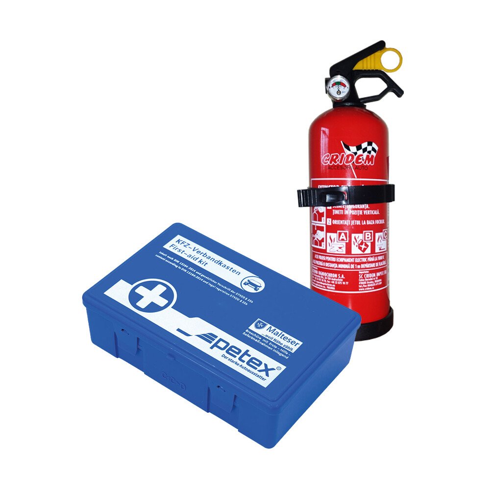 First aid package for car, extinguisher, first aid kit PET thumb