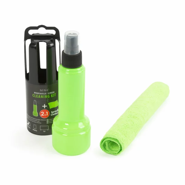 Windshield, screen cleaning kit