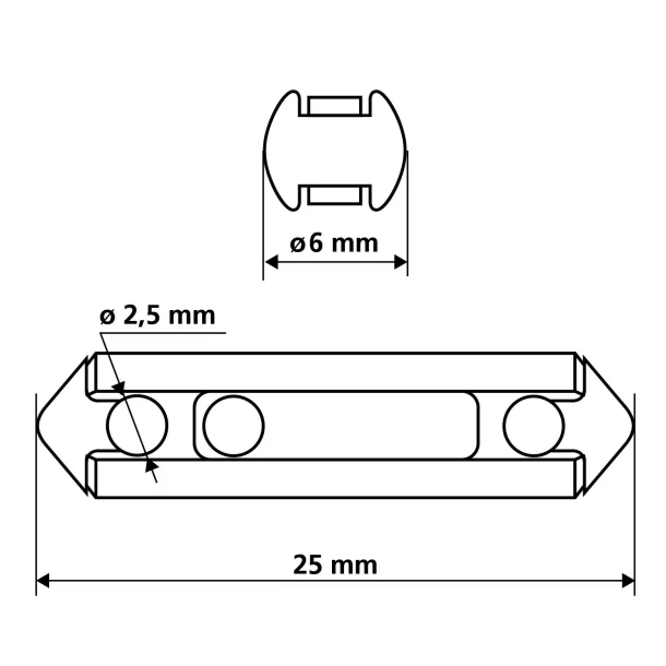 Set sigurante cilindrice 10buc - Lampa