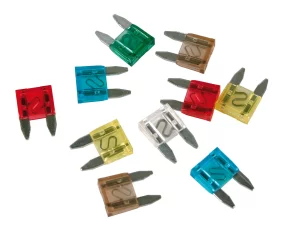 Set 10 assorted micro-blade fuses