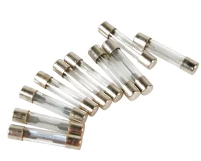 Set 10 assorted glass fuses