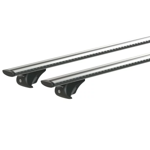 Set suporti portbagaj complet Silenzio Rail din aluminiu, montaj pe bare longitudinale 2buc - XL - Evos RA