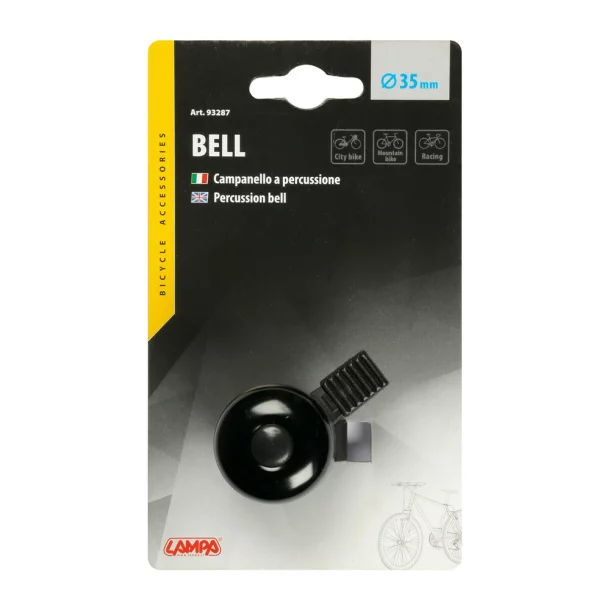 Aluminium percussion bell - Black