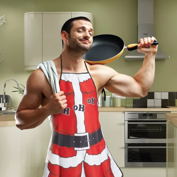 Kitchen apron - xmas - man