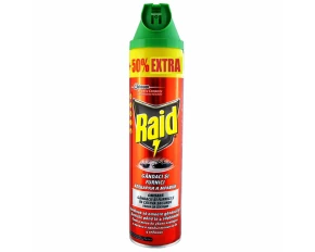 Raid bugs and ants repellent spray, 600ml with +50% EXTRA