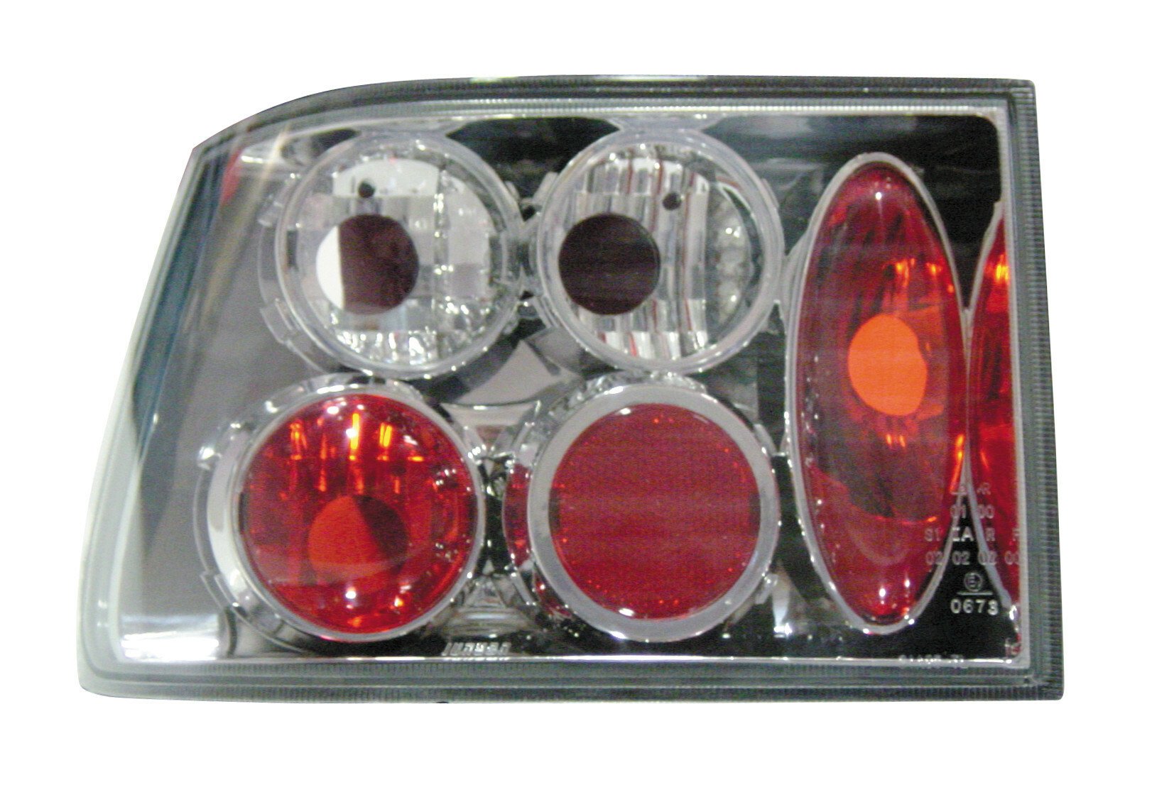 Pair of rear lights - Seat Ibiza (3/97-8/99) - Chrome thumb