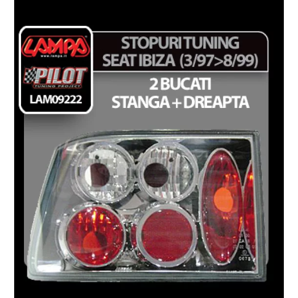 Seat Ibiza (3/97-8/99) krómos tuning stoplámpa