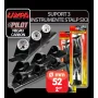 Suport 3 instrumente stalp SX3 (52mm) - Negru - Dreapta