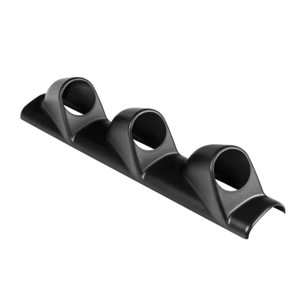 3 holes side post gauge pod SX3 (52 mm) - Black - Right