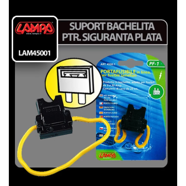 Bakelit soros lapos biztosíték tartó - Újra csomagolt termék