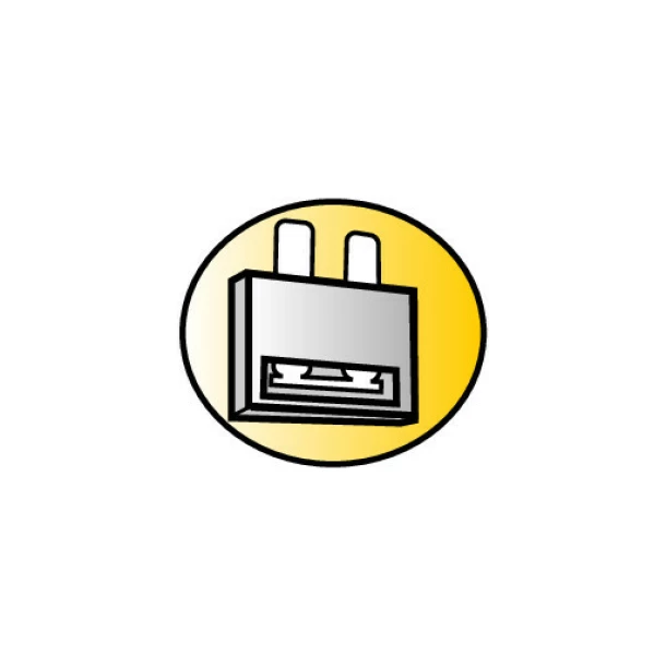 Bakelit soros lapos biztosíték tartó - Újra csomagolt termék