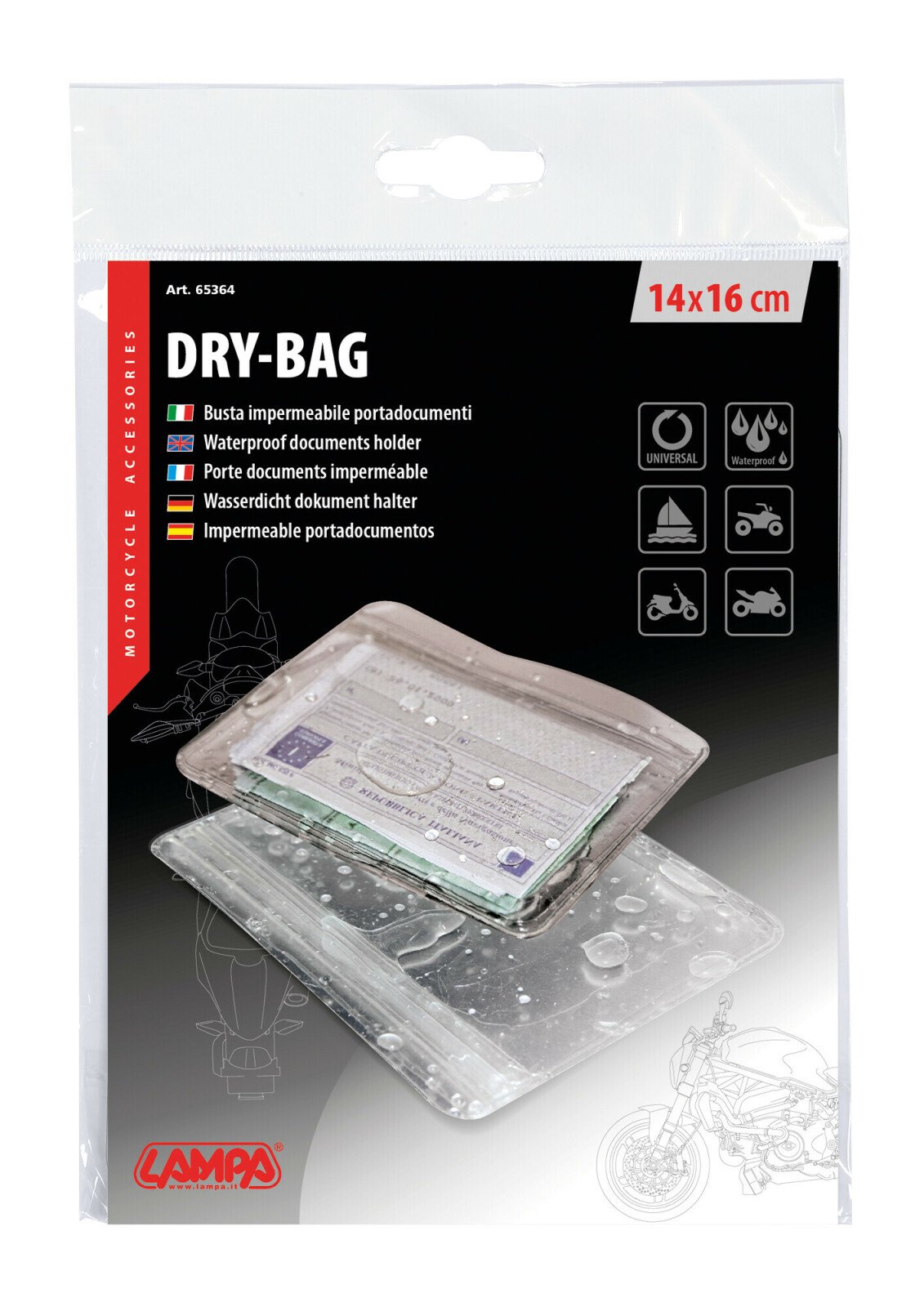 Dry-Bag vízálló irattartó - 140x160 mm thumb