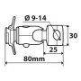 Opti Mirror, smartphone case fixing with clamp Ø 9-14 mm