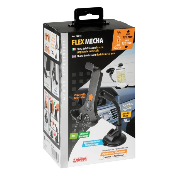 Suport telefon mobil cu brat flexibil Flex Mecha - Resigilat