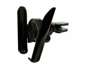 Mobile phone holder with clip fixing to the ventilation grill