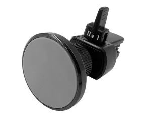 Magnetic mobile phone holder with ventilation grille mount