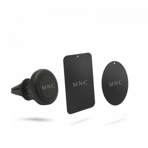 Magnetic mobile phone holder with ventilation grille mount