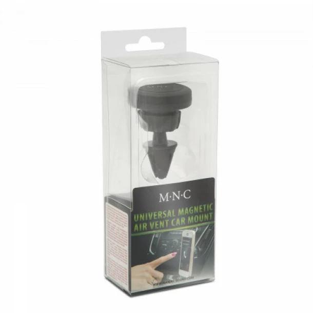 Magnetic mobile phone holder with ventilation grille mount