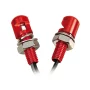 Led screws, white light, 2 pcs - Red