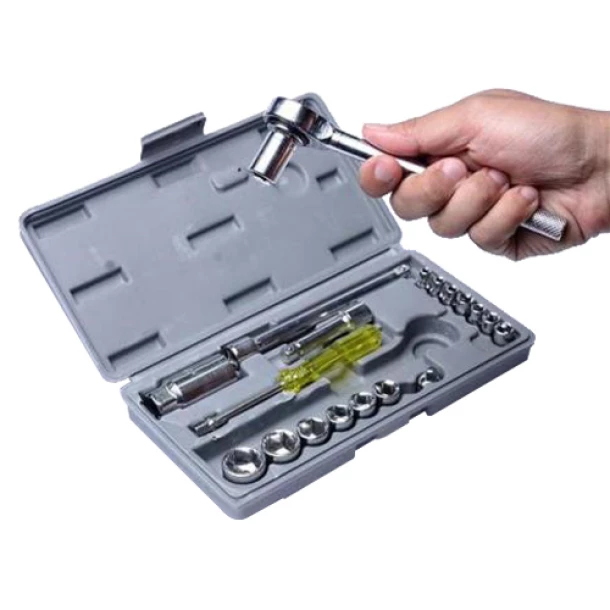 Shocket wrench set 1/4'' - 3/8'' - 21 pieces