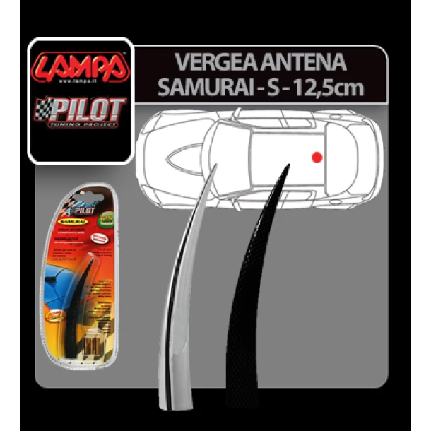 Vergea antena Samurai - S - 12,5cm - Crom