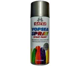 Vopsea acrilica spray 450ml Top Gatex - Argintiu 36