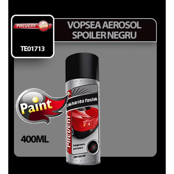 Vopsea pentru spoiler negru aerosol Prevent 400ml