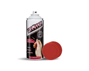 Wrapper, removable spray film, 400 ml - Flame red - Ral 3000